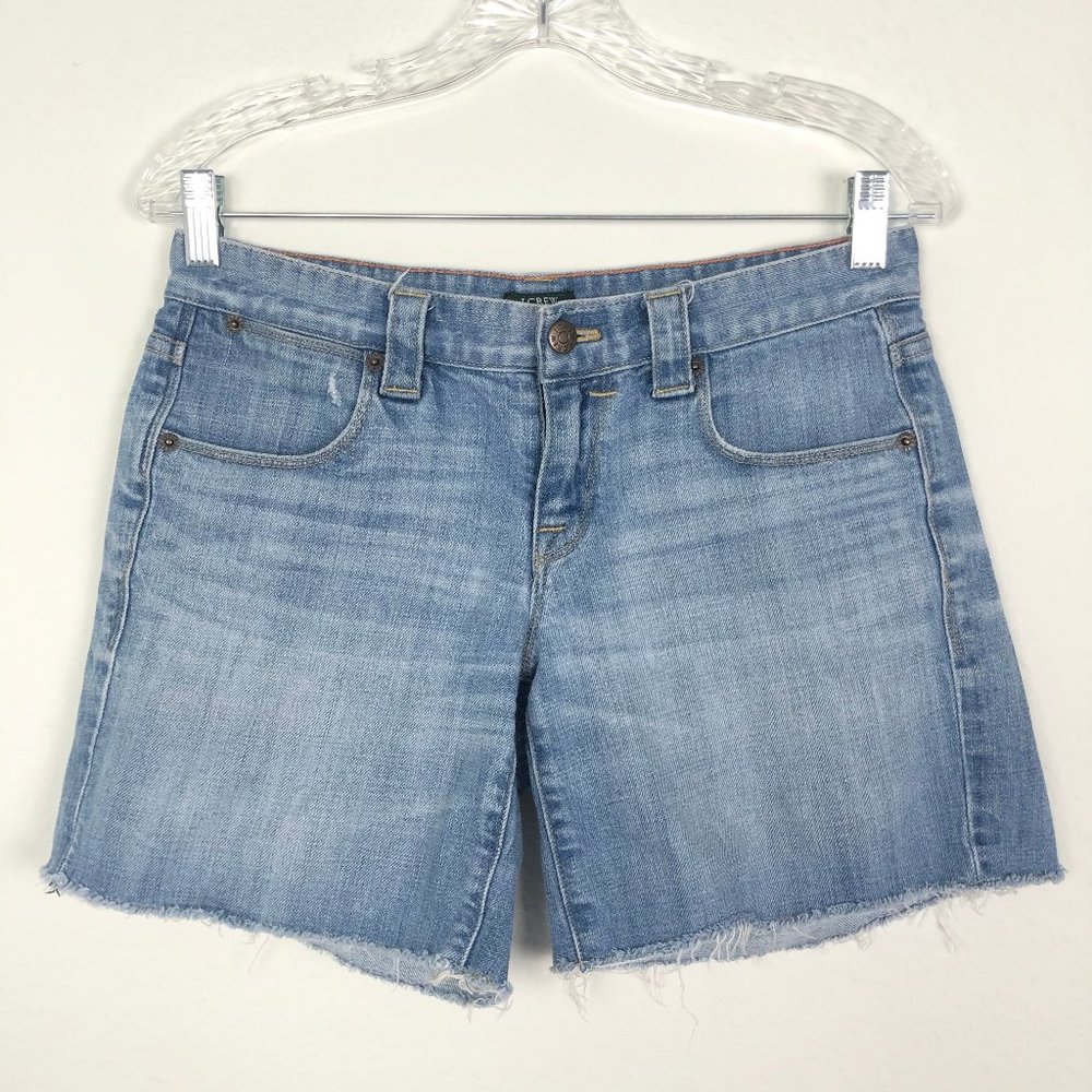 J. Crew Cotton Blend Cutoff Jean Shorts Size 2